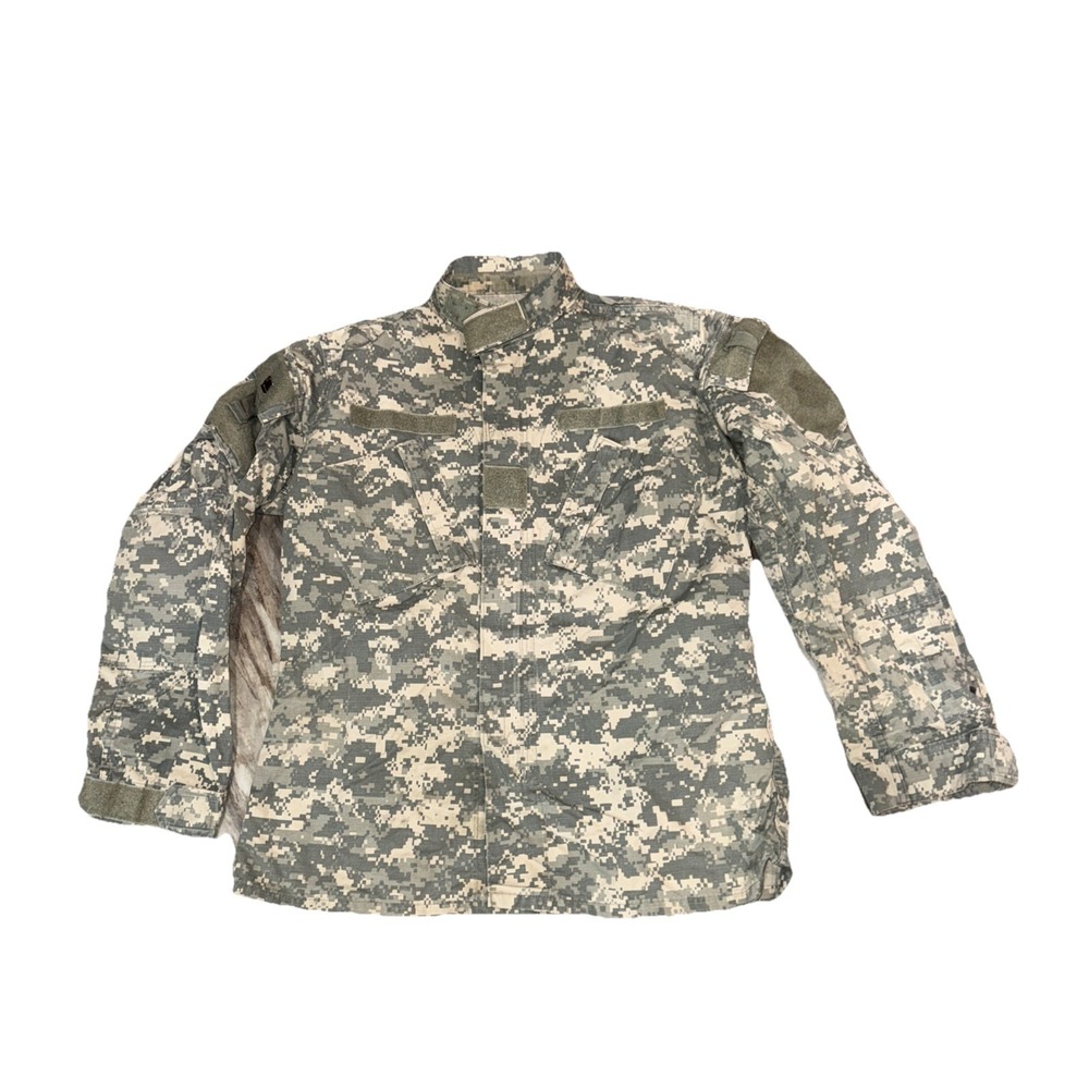 Vintage US Military Jacket Men's Medium Long Camouflage Camo Retro Field Combat